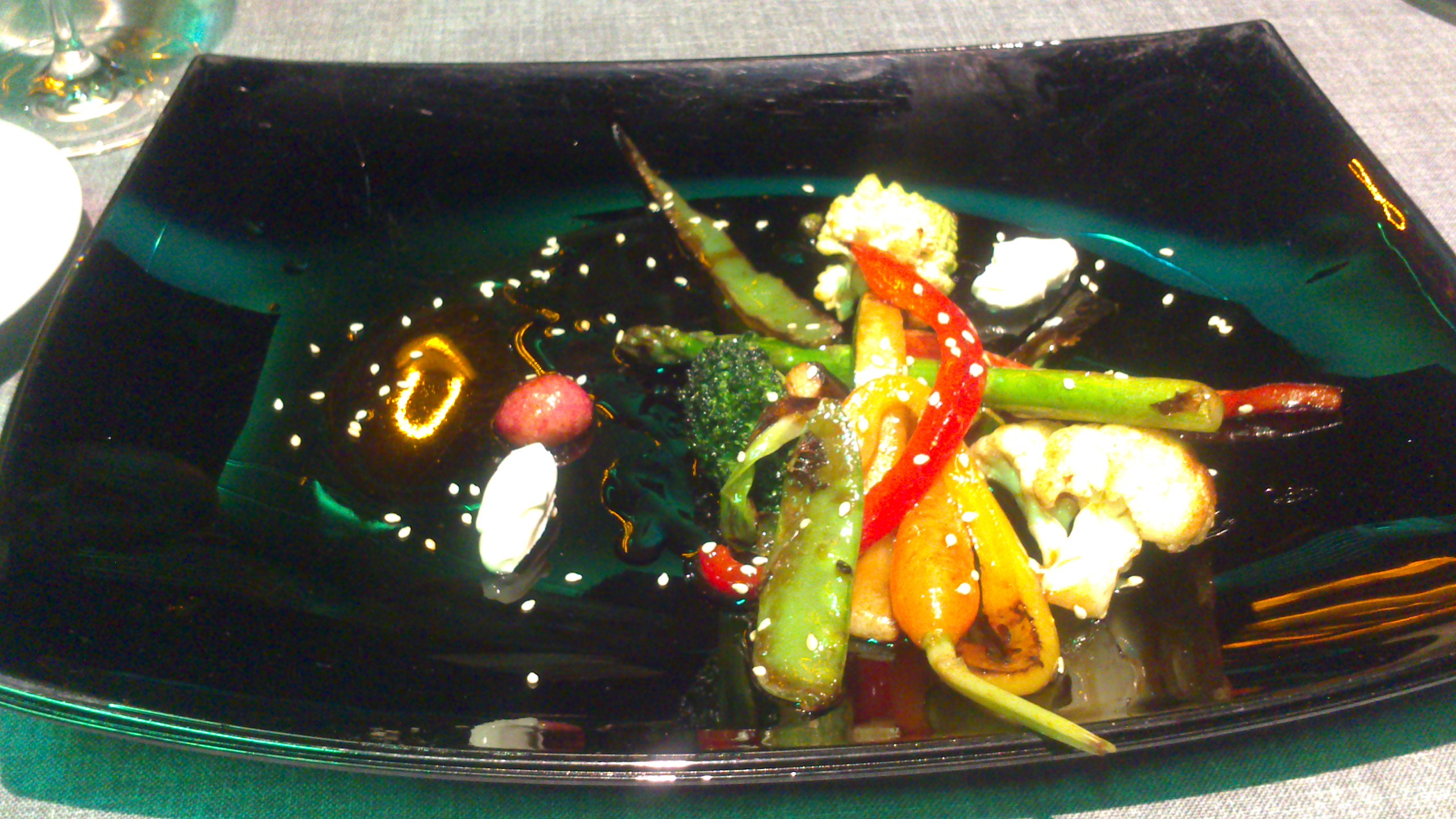 Restaurante Porrue verduras plancha